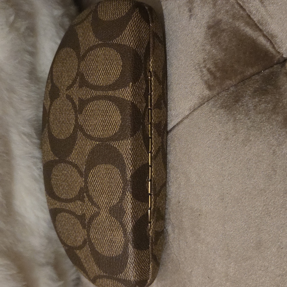 Coach Brown and Tan Eyeglass Case - Picture 4 of 4
